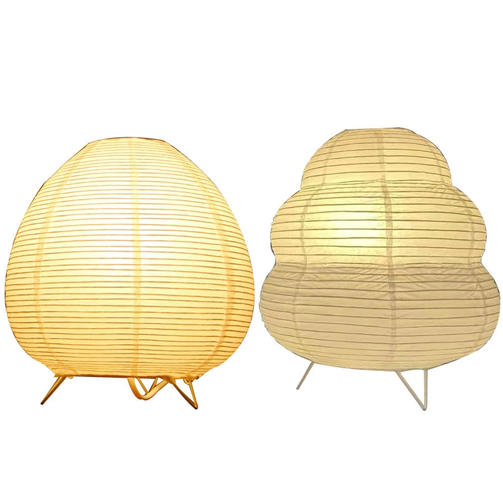 Rice Paper Bedside Lantern Lamp