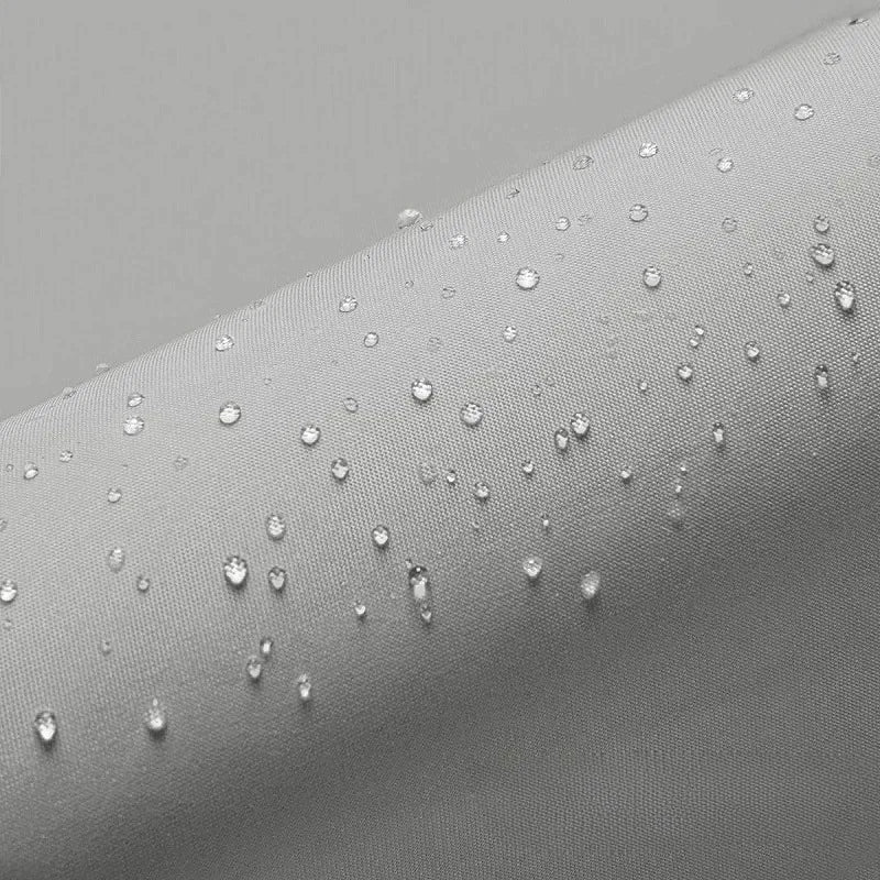 Solid Grey Waterproof Shower Curtain