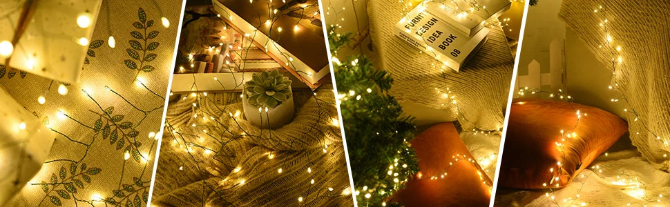 Cluster Firecracker Fairy String Lights