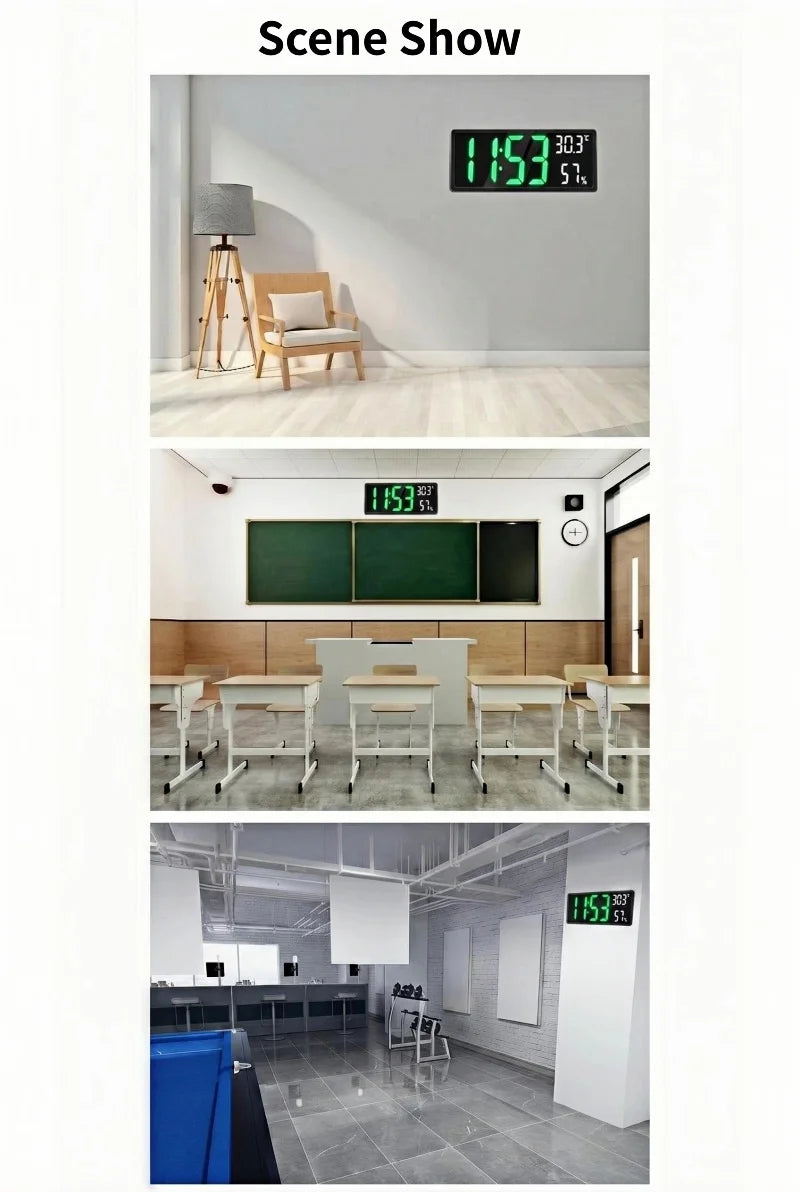 Digital LED Wall Clock