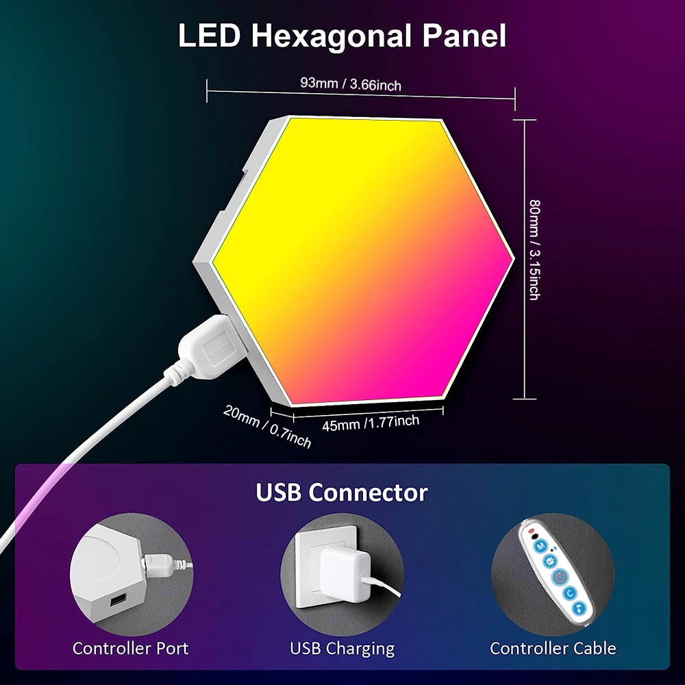 RGB Hexagon Smart Wall Panels