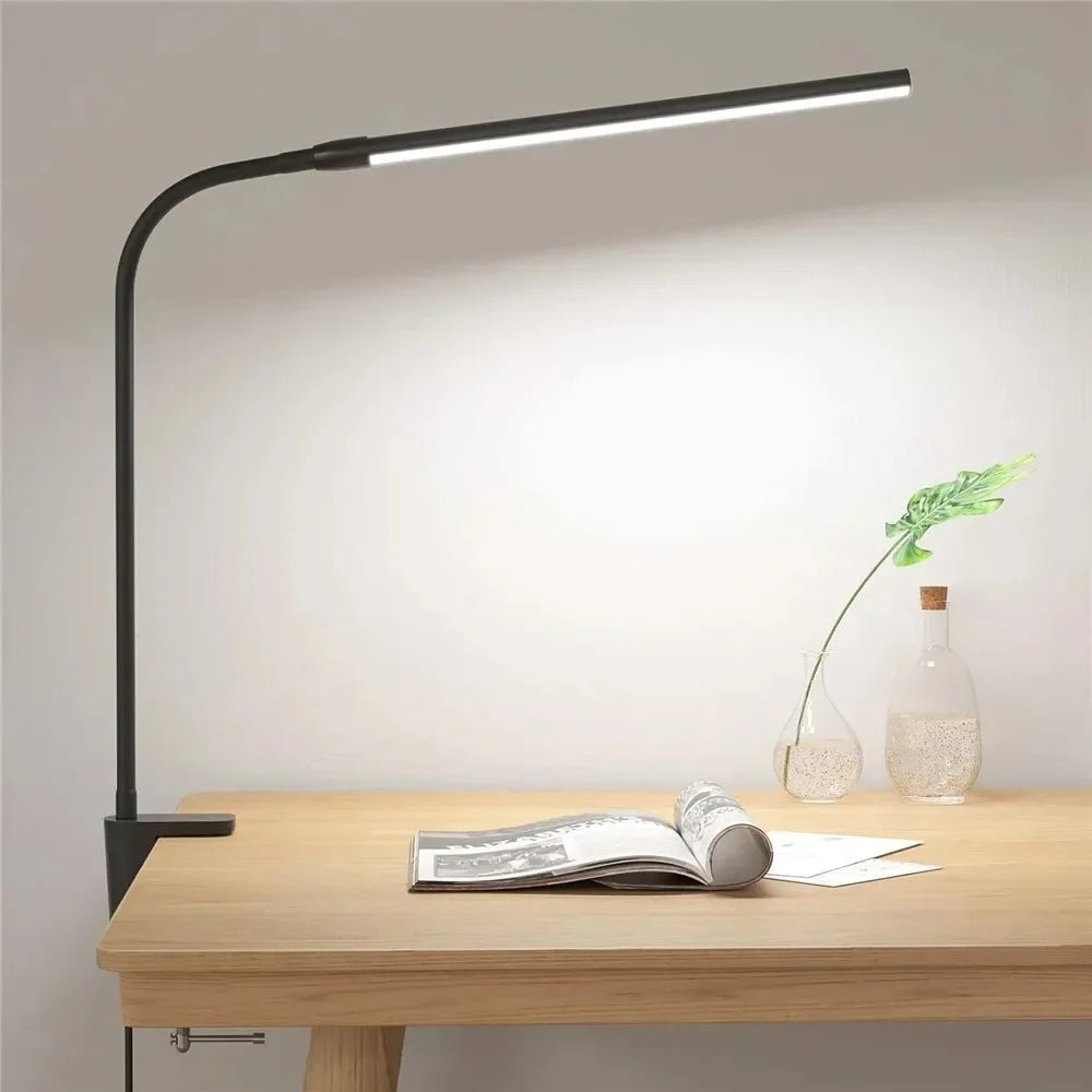 Double Single Head Led Clip Desk Lamp Dimmable Computer Table Lamps