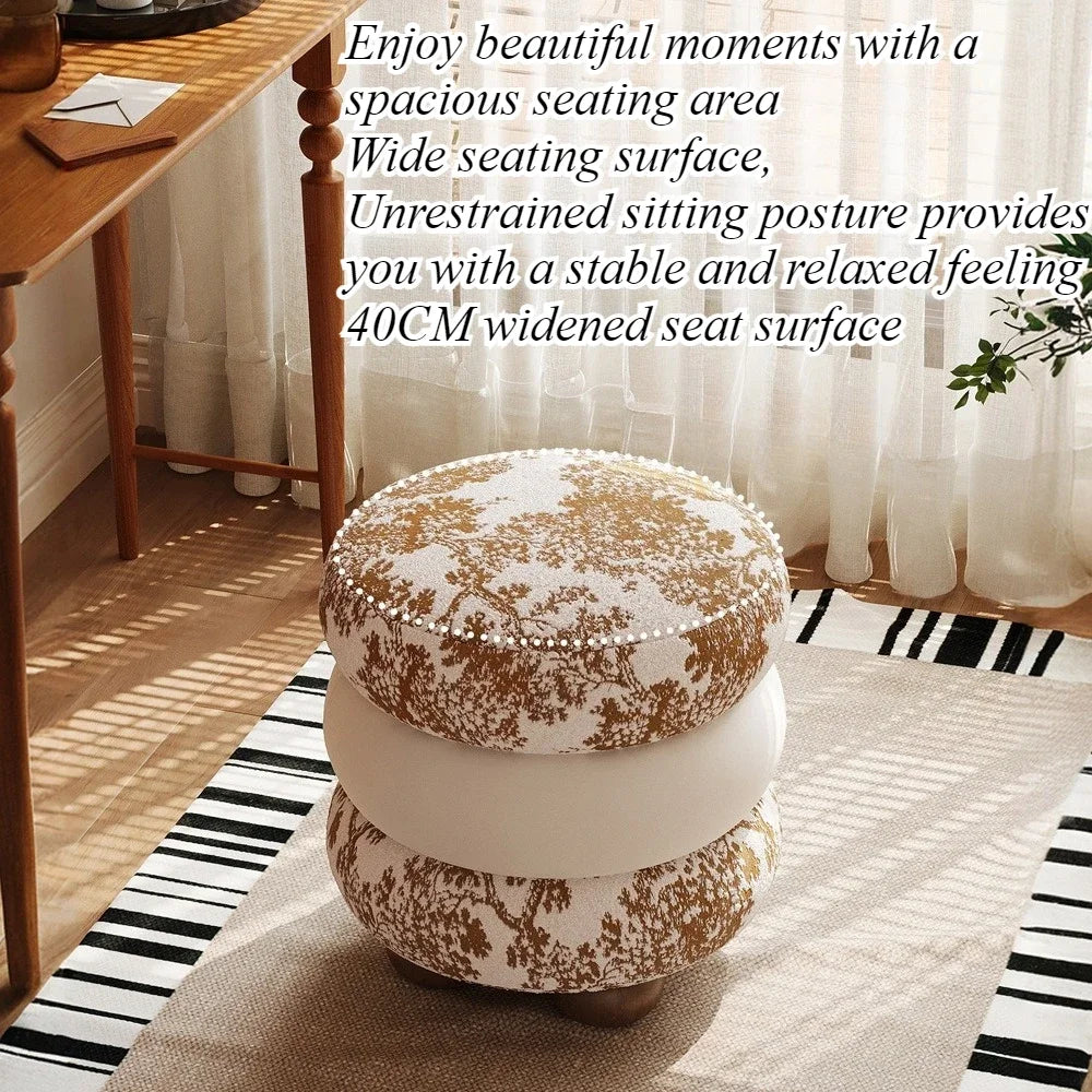 Light Luxury Round Dressing Stool