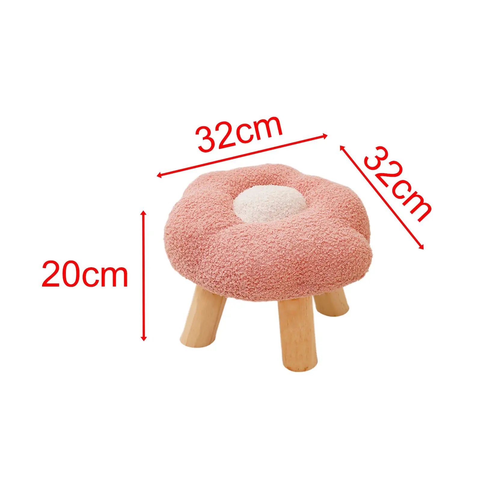 Wooden Small Foot Stool, Non Slip Footrest