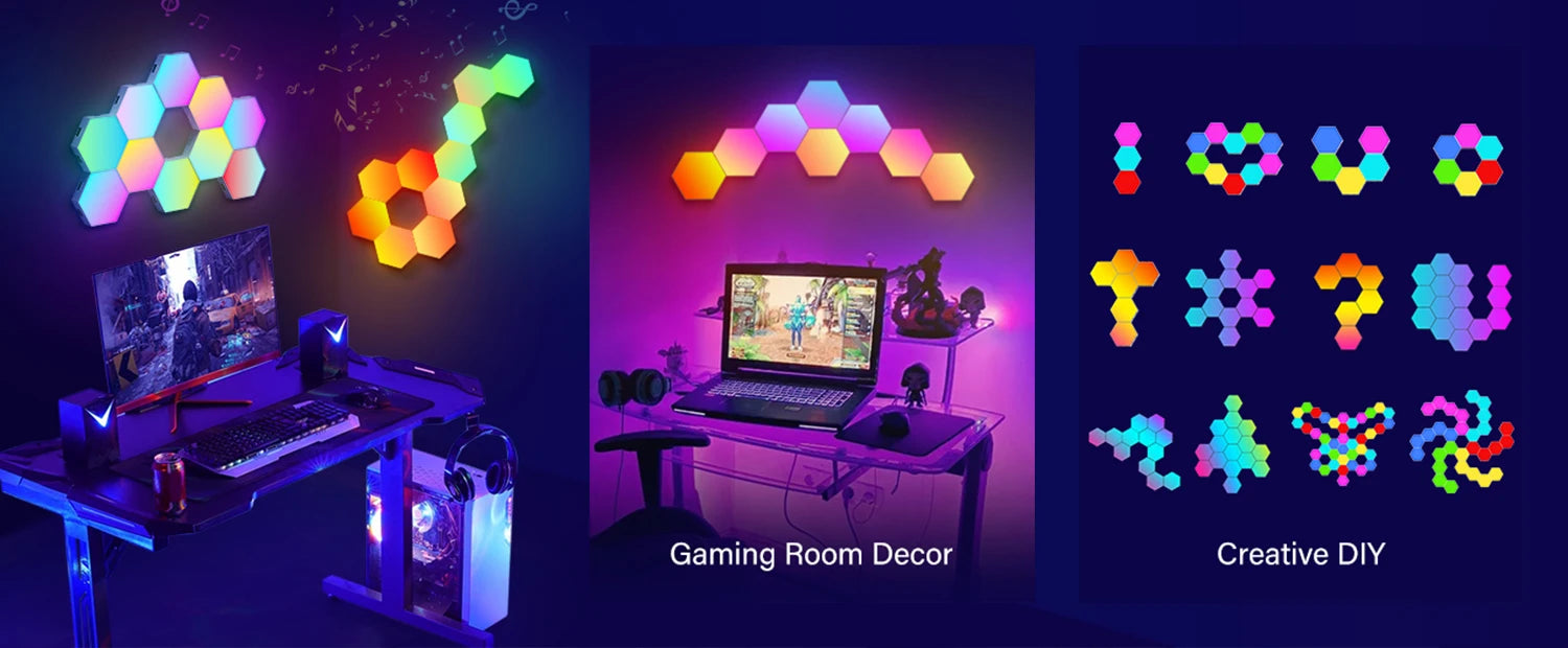 RGB Hexagon Smart Wall Panels