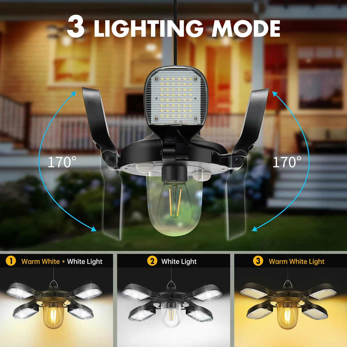 192led Solar Powered Barn Light Solar Shed Light