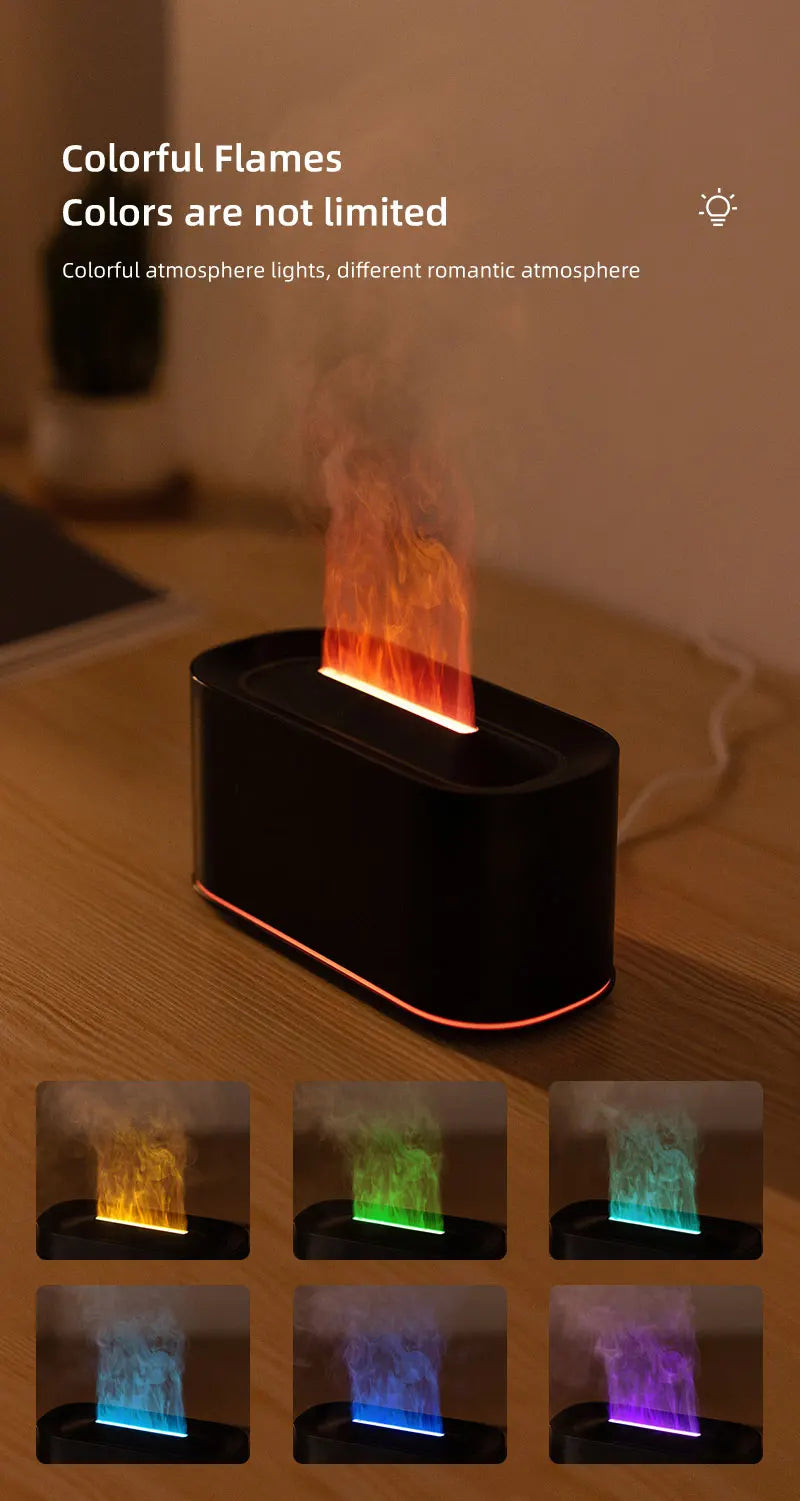 Aromatherapy Diffuser with Flame Effect, Essential Oil Diffuser