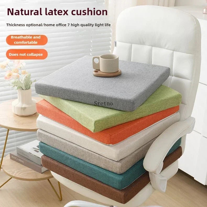 Natural Latex Cushion Student Classroom Stool Cushions Thickened Office Chair Cushion Sofa Floor Cushions Backrest Cojines 50x50