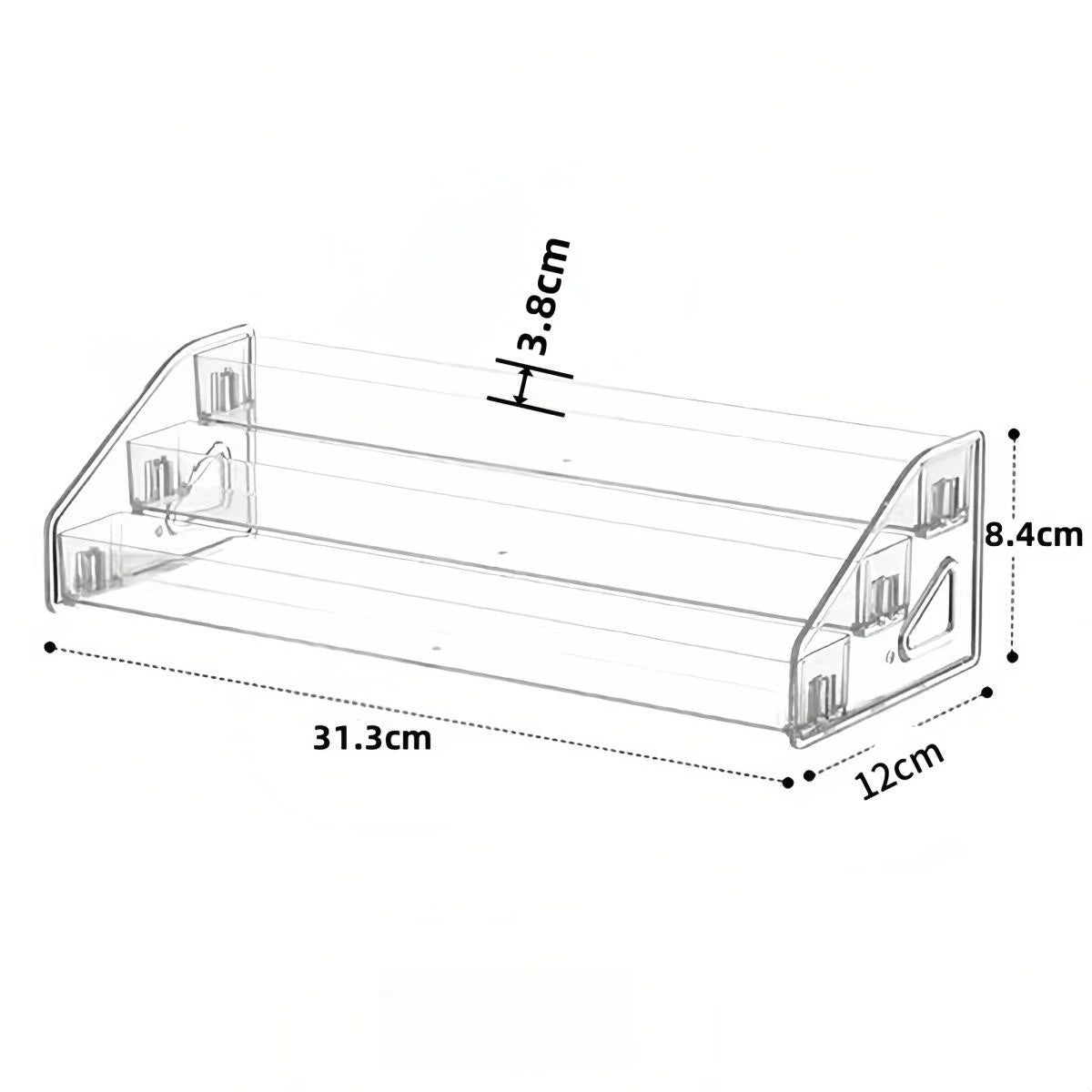 Clear Acrylic Ladder Display Shelf