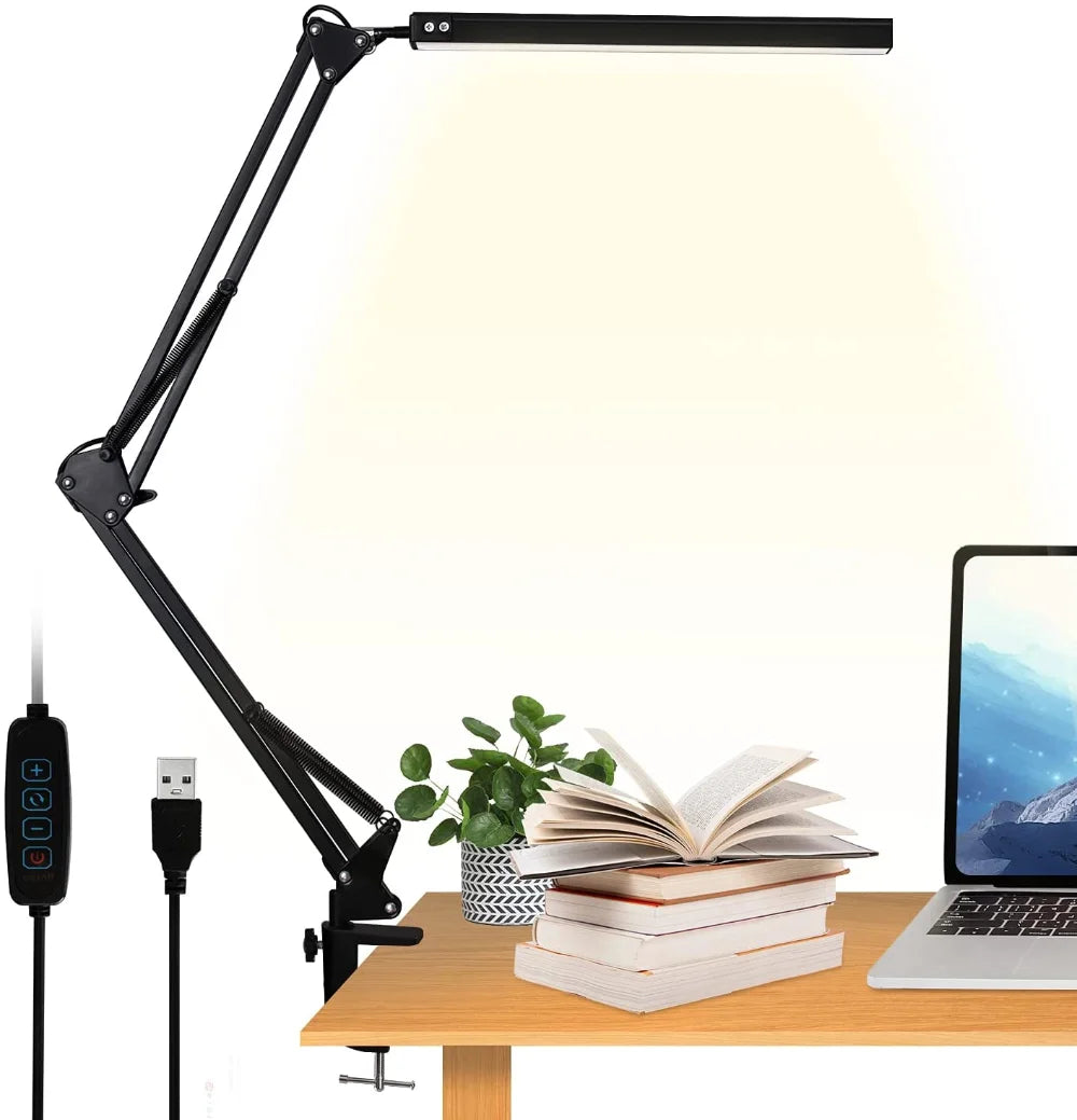 Clamp Swing Arm Desk Lamp