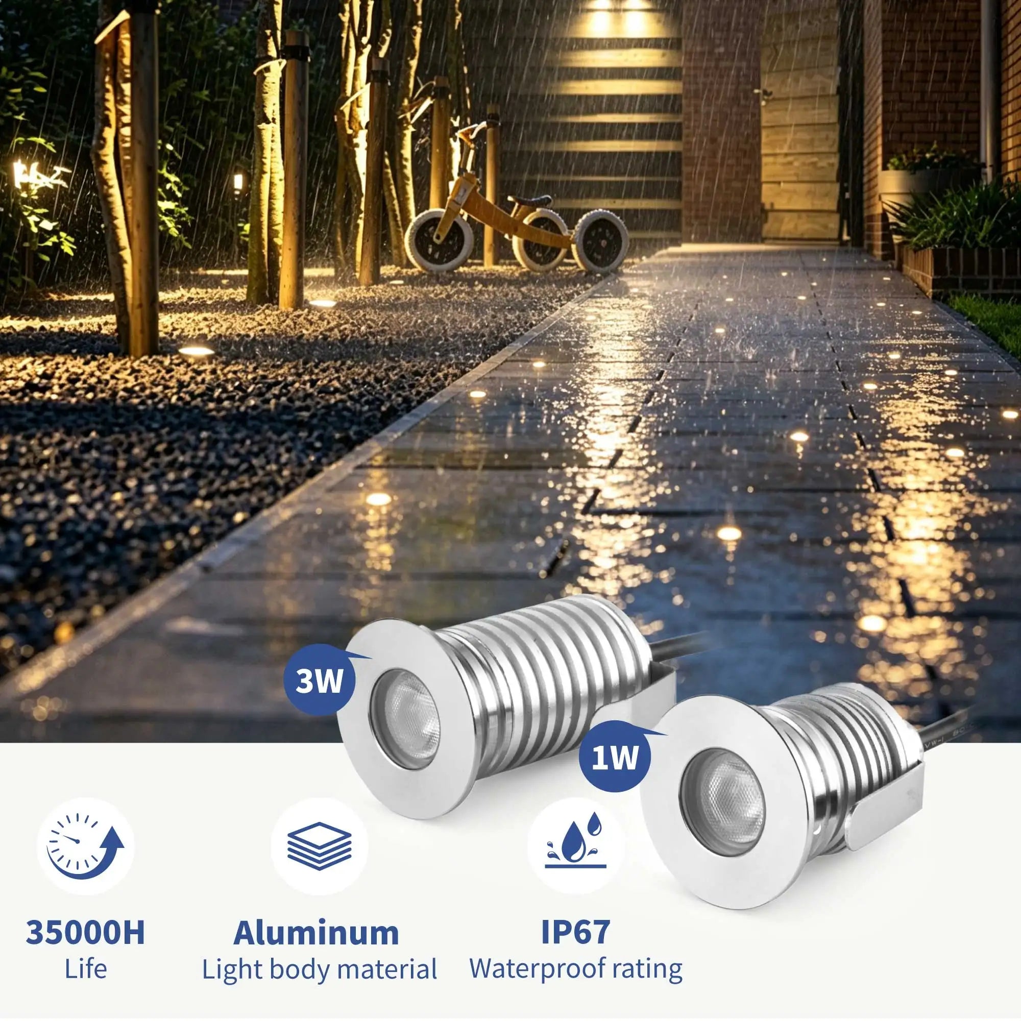 LED Underground Light Inground Light Waterproof Recessed