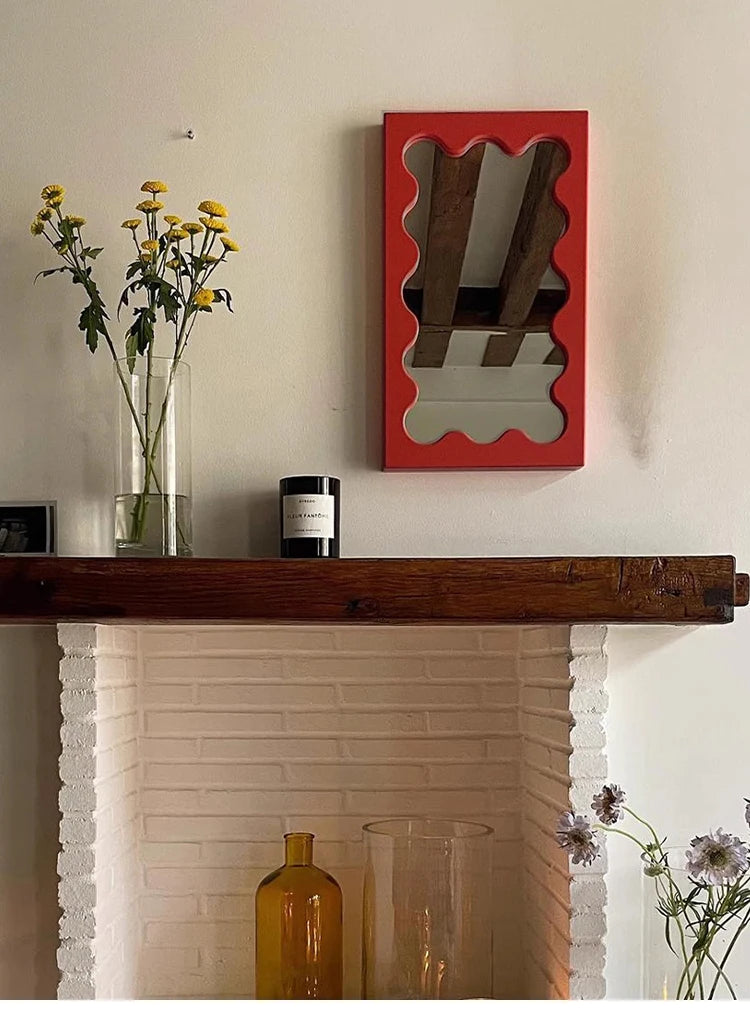 Rectangular Solid Wood Wall Mirror