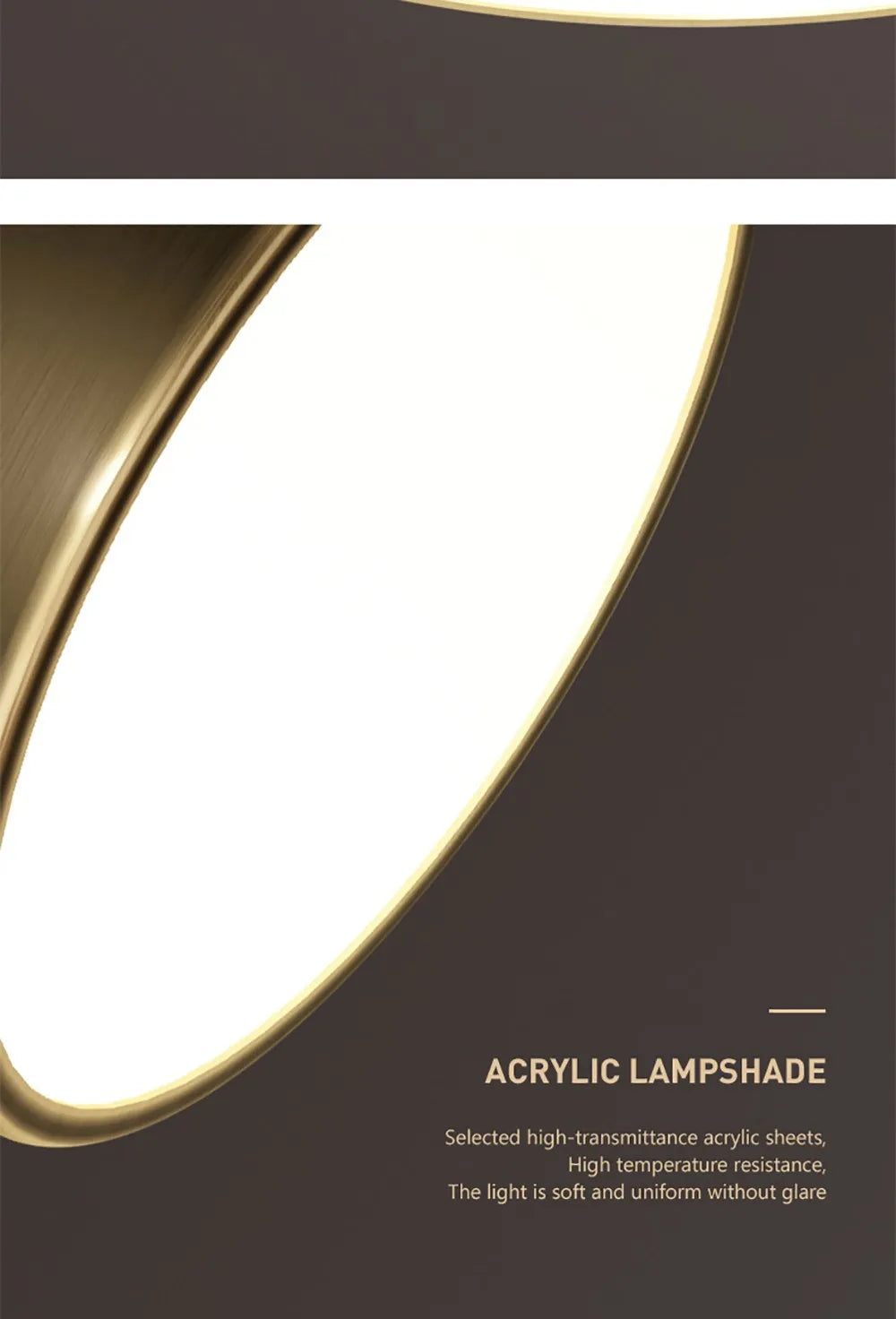 Copper Round LED Ceiling Light
