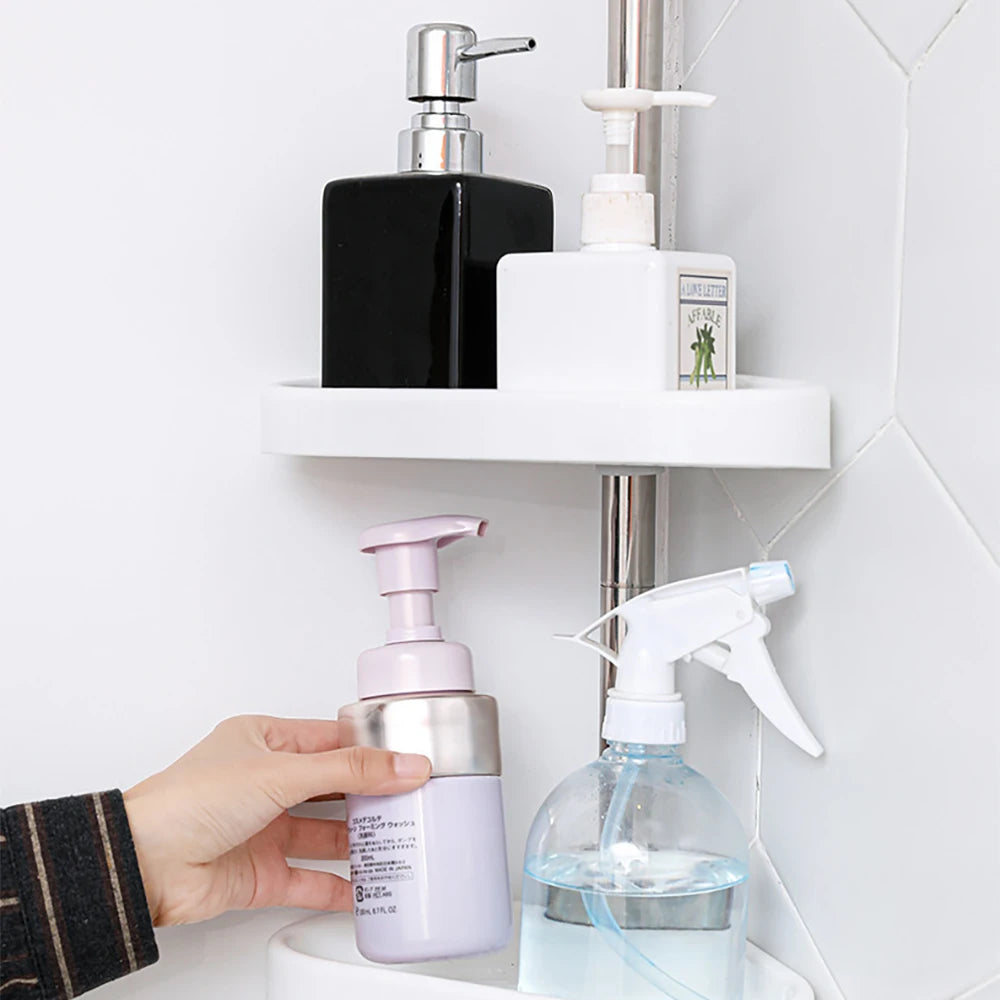 Tension Pole Corner Shower Organizer