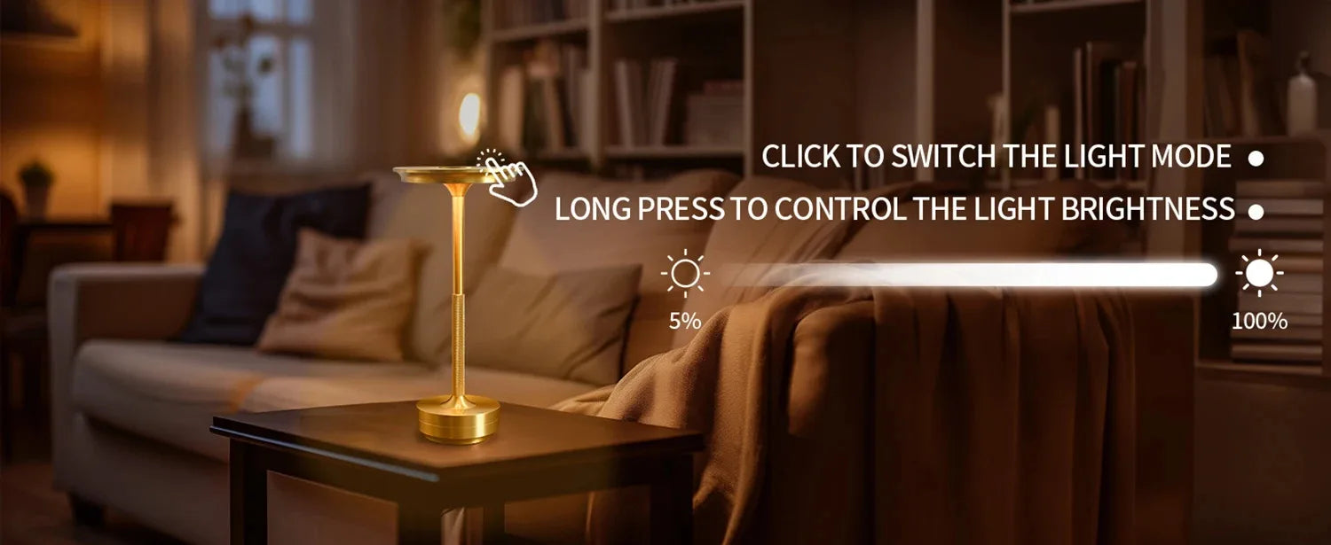 Rechargeable Cordless Table Lamps Portable 6Hours 8Hours Battery Table