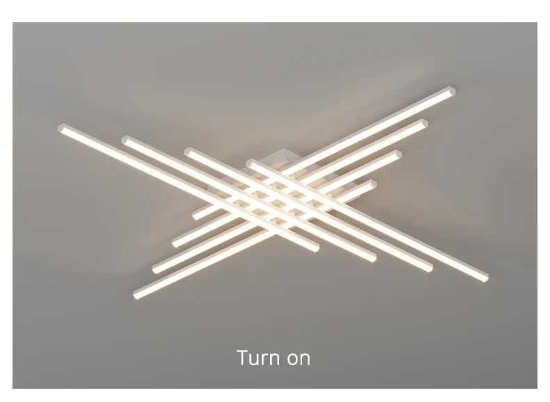 Geometric Black Ceiling Chandelier