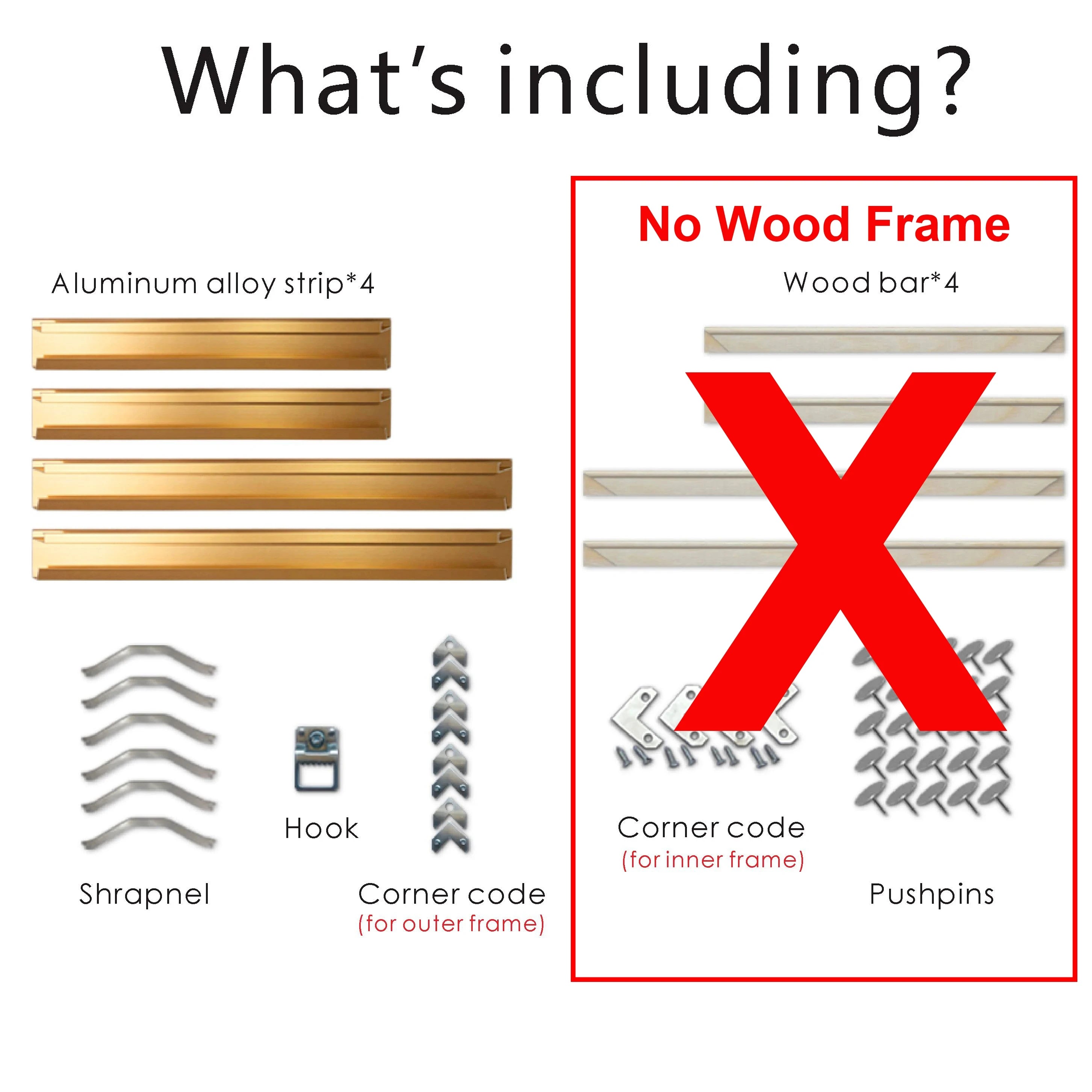 Customisable Metal Picture Frame Titanium Gold Silver Aluminium