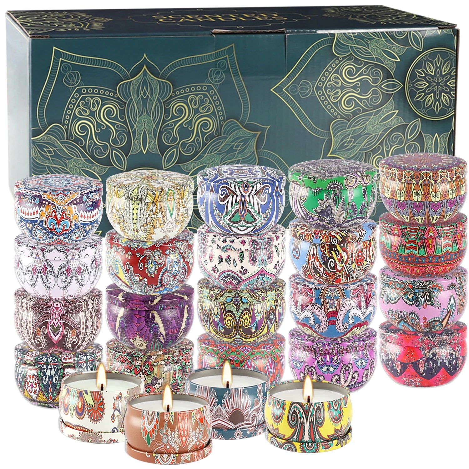 24 Packs of Chinese Classical Scented Candles, Parties, Celebrations