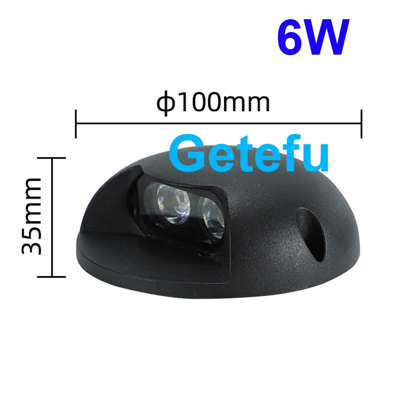 100mm  6W  black