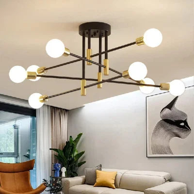 Simple Flush Mount Ceiling Chandelier