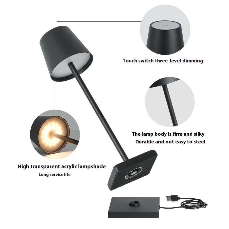 Touch Dimmable Cordless Table Lamp