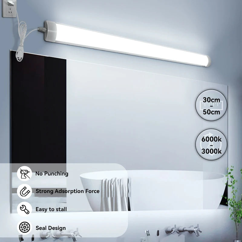 LED Tube Mirror Vanity Light