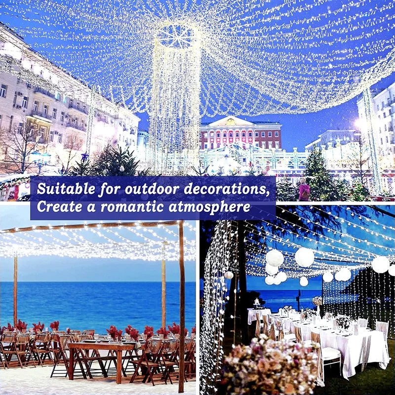 Solar Garden String Lights 8 Modes