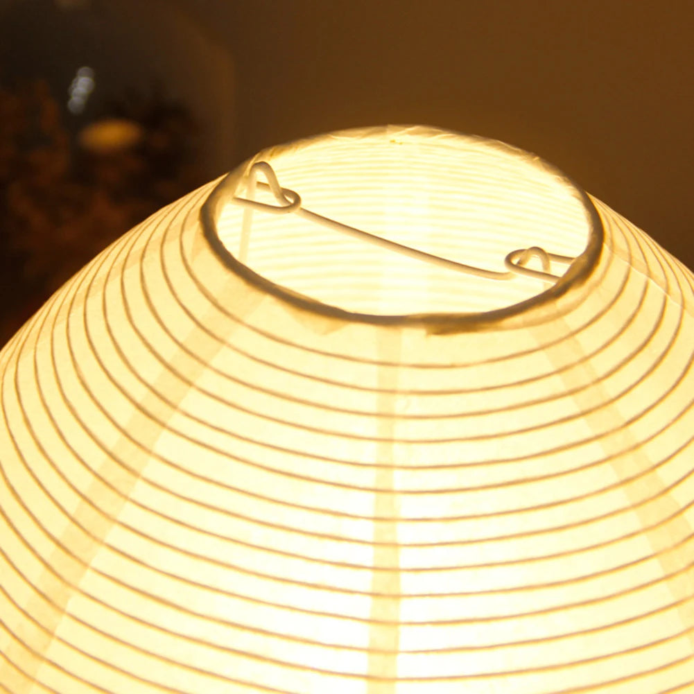 Rice Paper Bedside Lantern Lamp