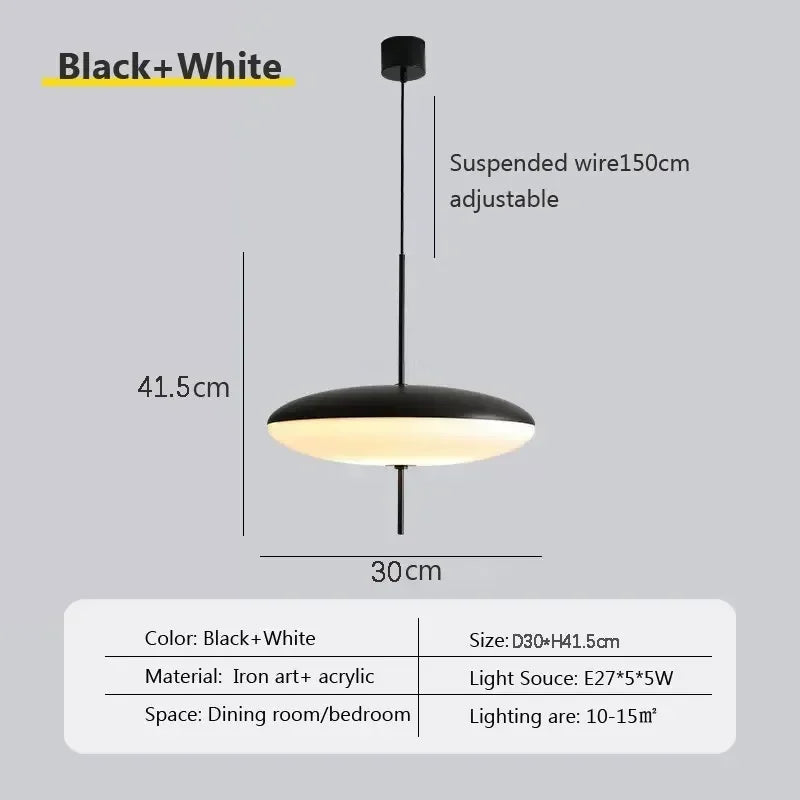 Nordic LED Flying Saucer Pendant Light