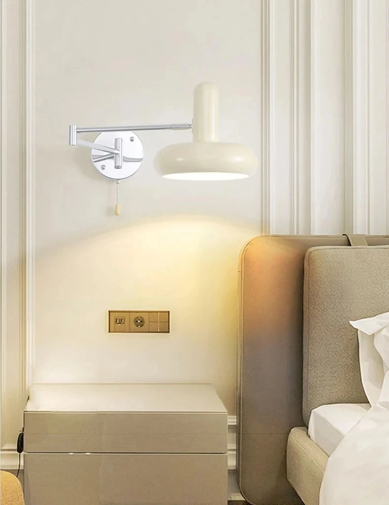Nordic Modern Retractable Rotatable Swinging Retractable Wall Lamp