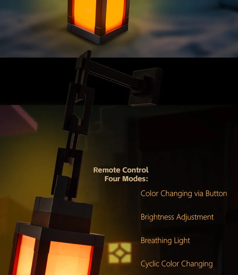 Pixel Style Night Light Lantern