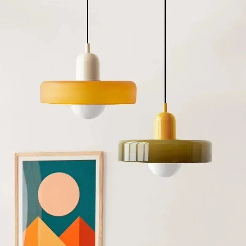 Nordic Retro Glass Pendant Light