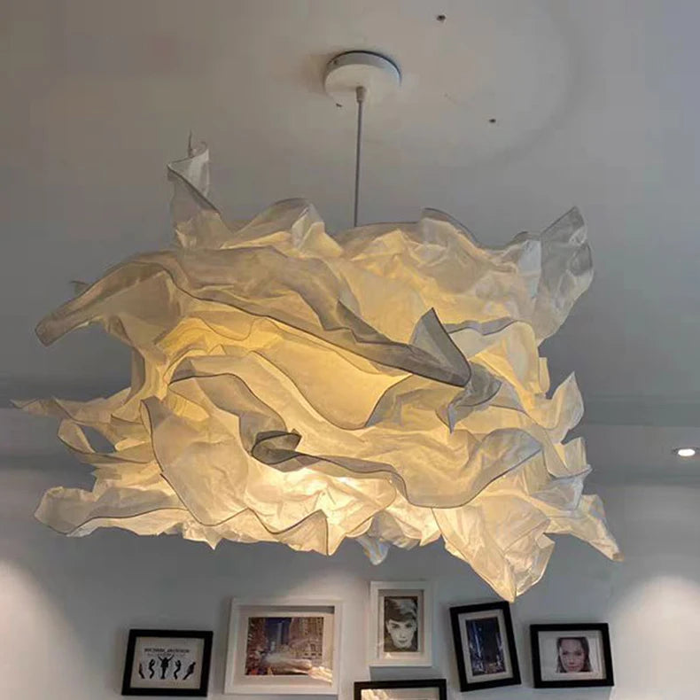 White Paper Cloud Pendant Light