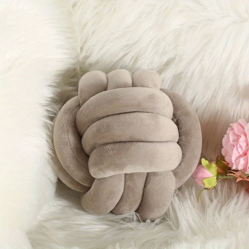 1pc Knot Pillow Ball Round Throw Pillow Home Decor Cushion Decorative