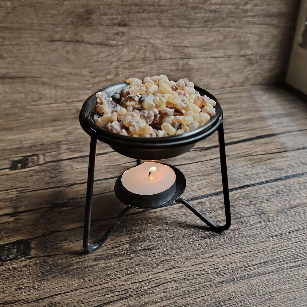 Resin Frankincense and Metal Censer Set