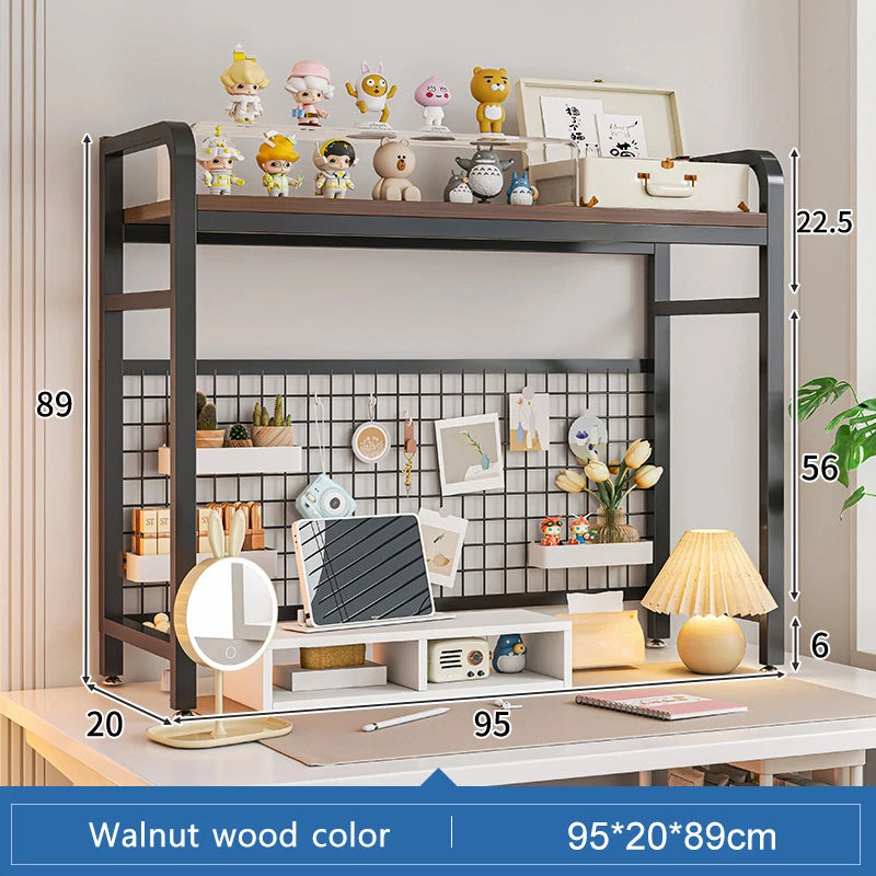 Grid Bookshelf Desktop Storage Rack