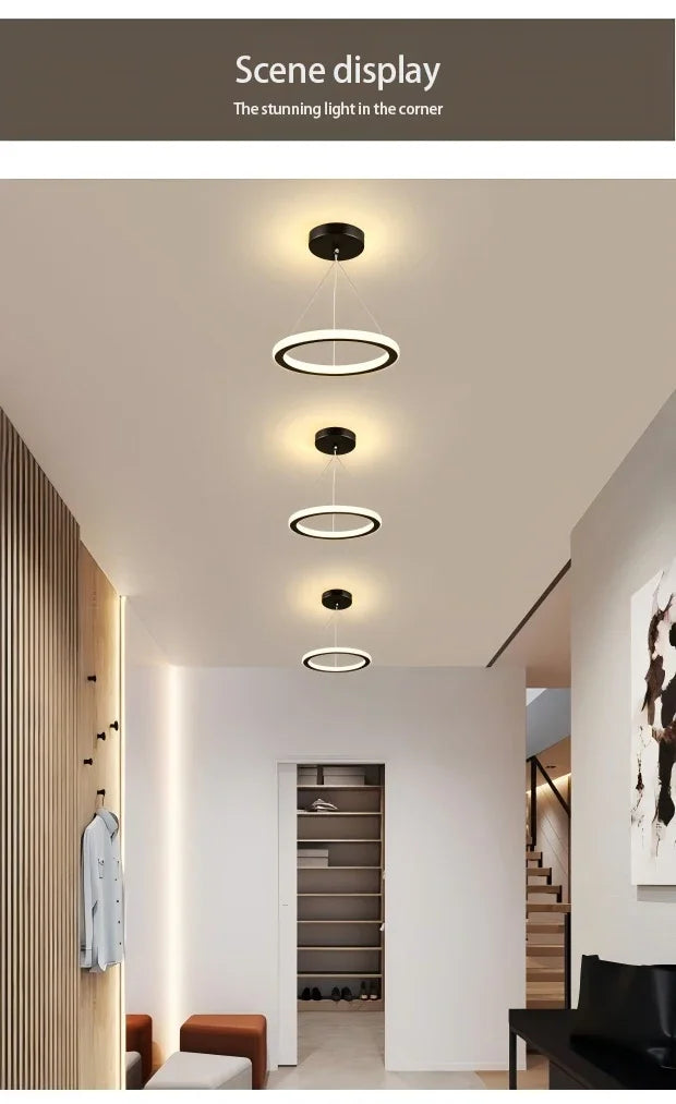 Three Colour LED Ceiling Chandelier