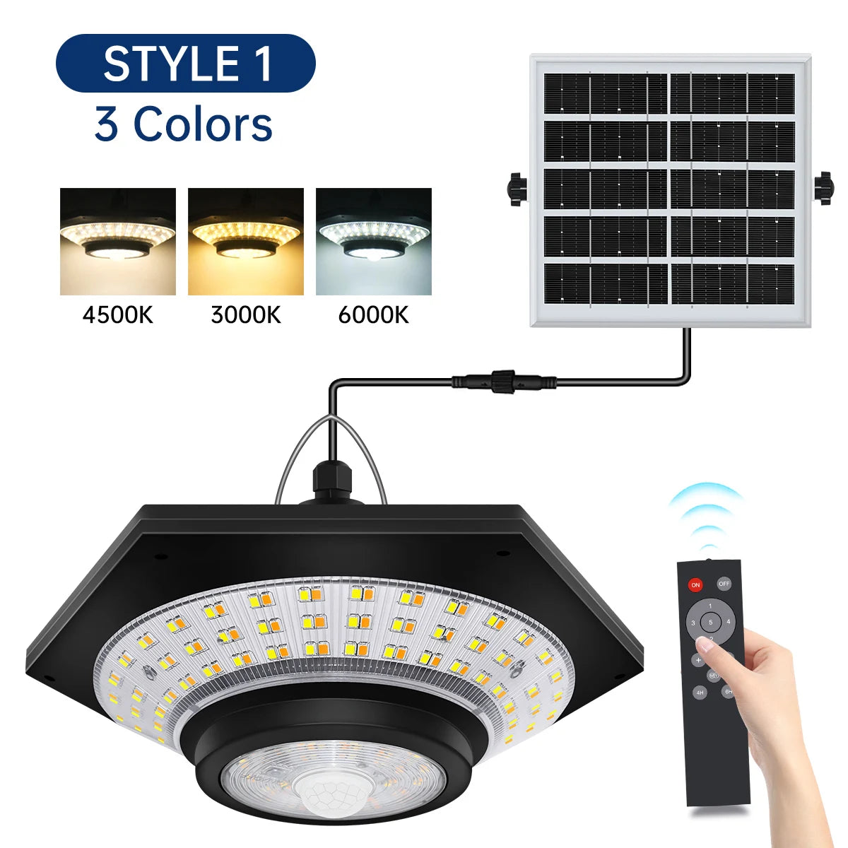 Solar Shed Light Solar Pendant Light Indoor Outdoor 228/180 LED 1000LM