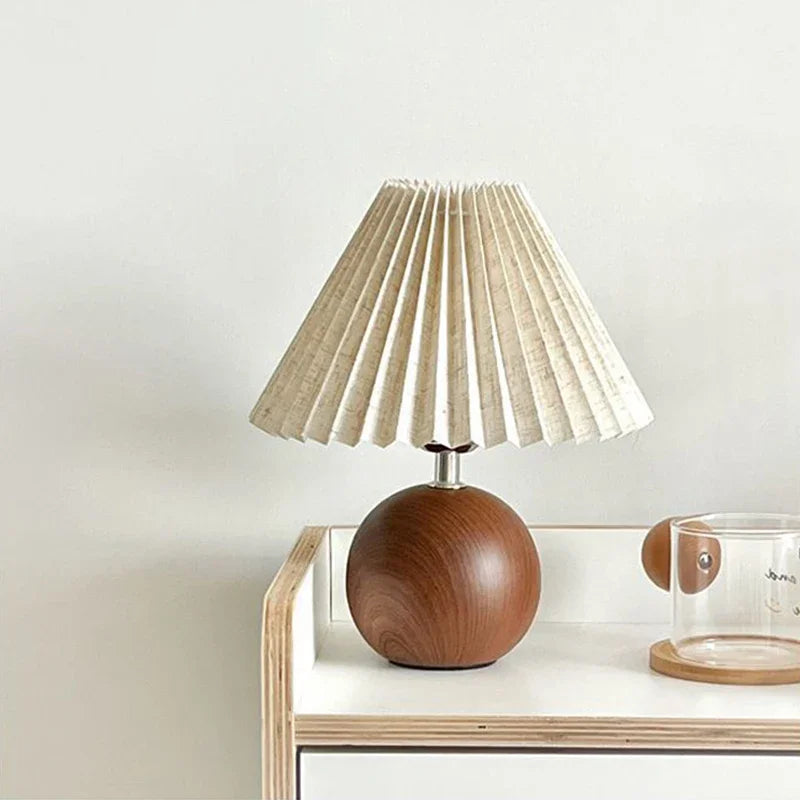 Nordic Pleated Fabric LED Table Lamp