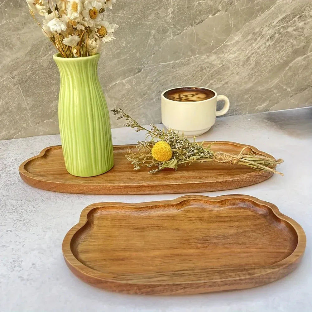 Japanese Acacia Wood Serving Tray