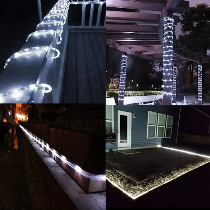 Solar Rope Garland String Lights