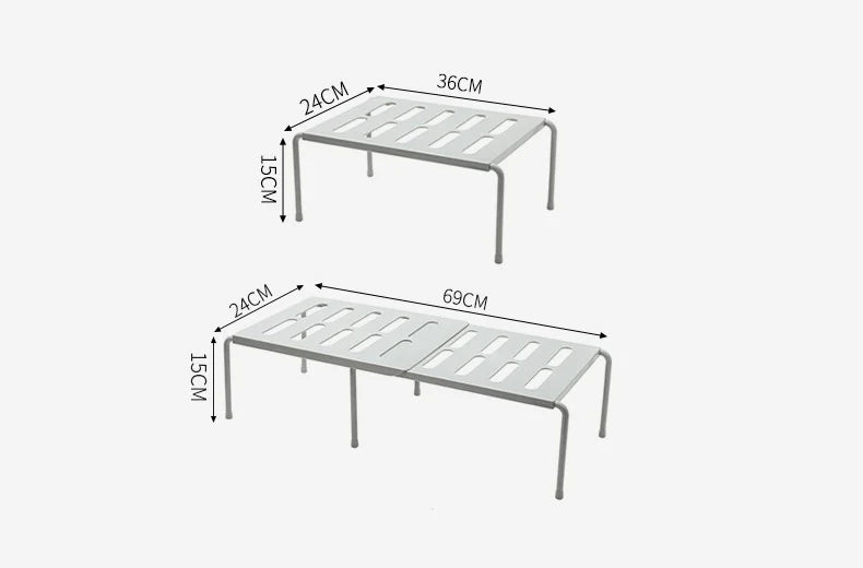 ABS Shoe Rack Extensible Shoe Hanger Storage Space Saving Shelf Telescopic Storage Rack Household Kitchen Cabinet Organizer