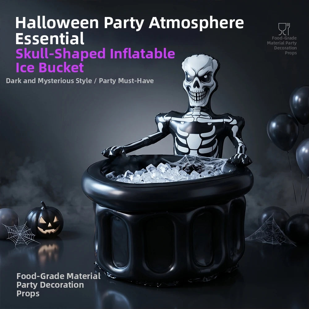 Inflatable Skull Drink Cooler