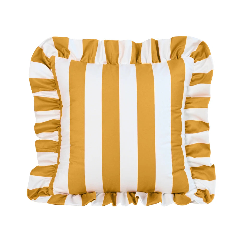1PC Striped Lace Velvet Pillowcase 18X18Inch Pillowcases Soft Cozy