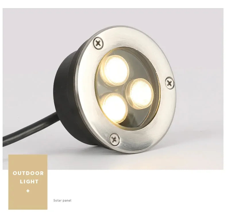 Round Recessed Garden Ground Light