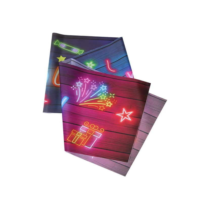 Neon Birthday Party Table Runner