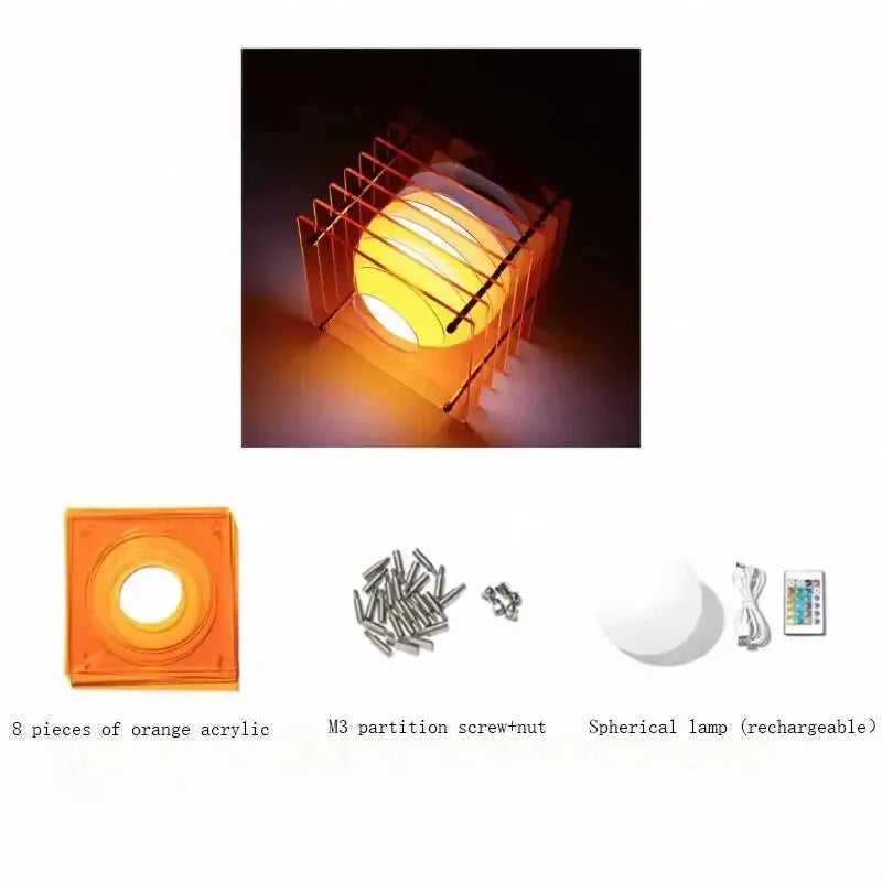 Acrylic Layered Moon Lamp