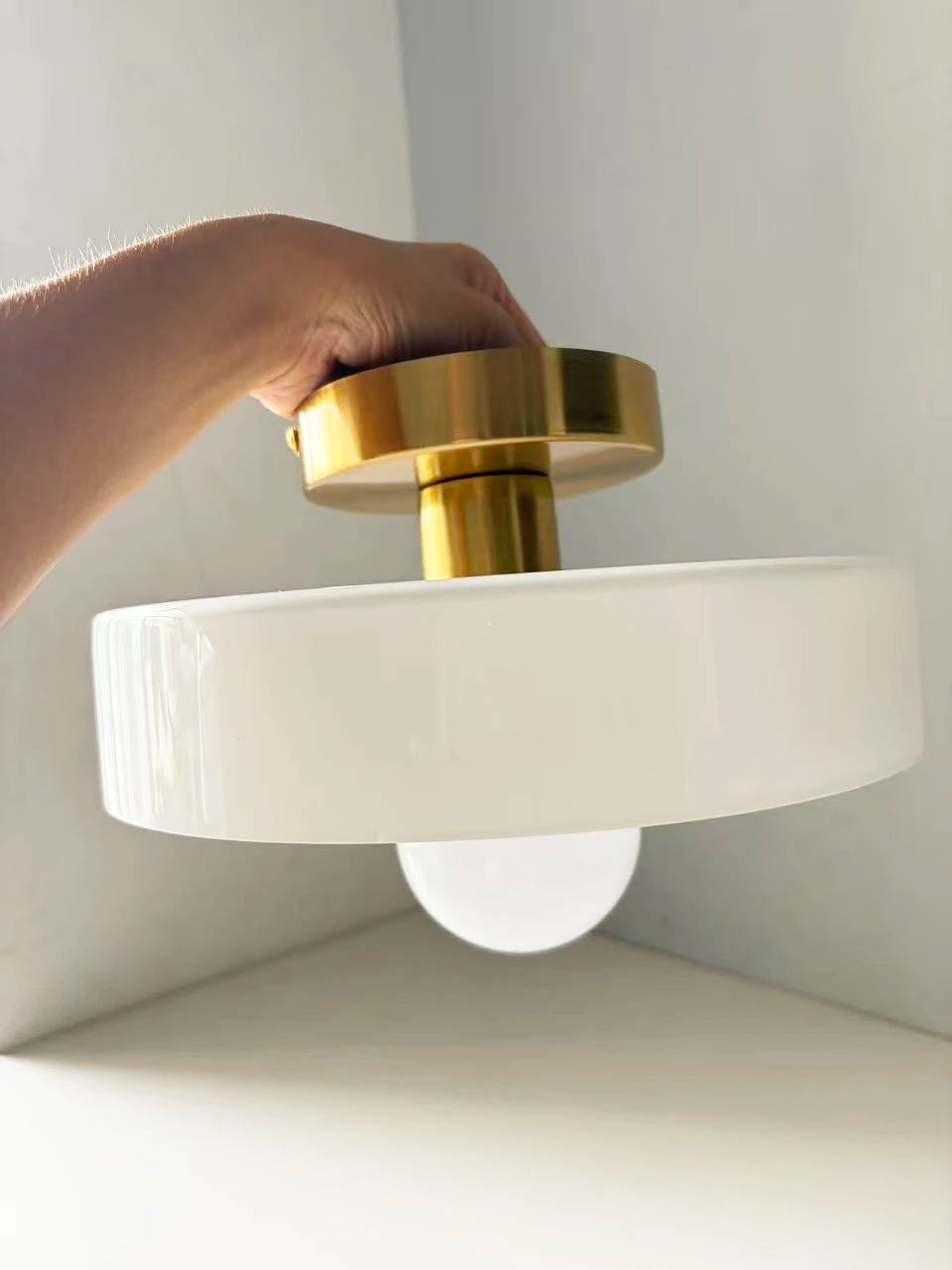 Nordic Vintage Glass Globe Ceiling Light