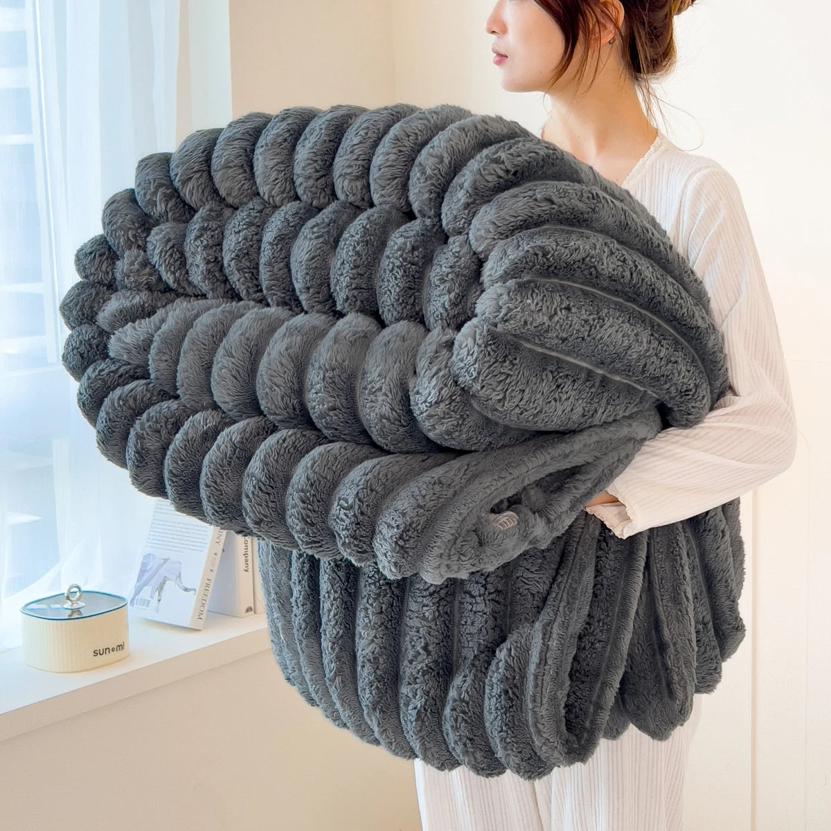 Striped Multipurpose Throw Blanket