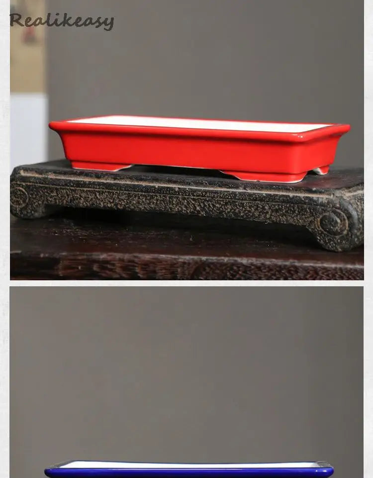 Glazed Ceramic Bonsai Planter